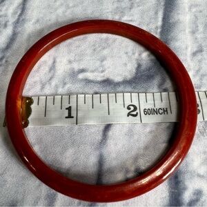 Reddish orange bakelight bracelet- tested